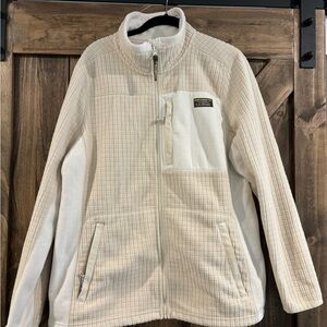 L.L. Bean Off-White Fleece Jacket
